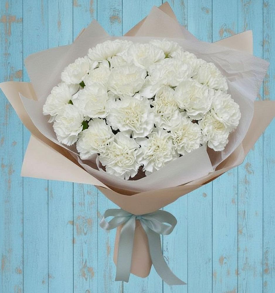 Букет цветов из: Гвоздики в Бурлацком