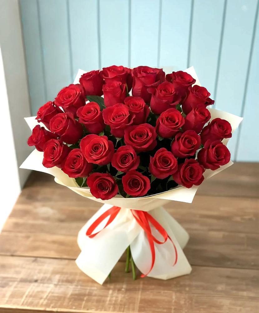 Букет 29 Красных роз в Бурлацком