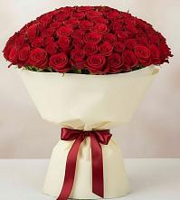 Букет 101 Красная роза Милано в Бурлацком