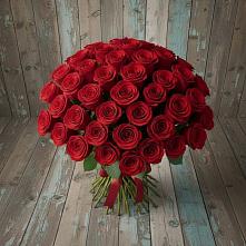 Букет 55 Красных роз Фридом #REPLACE_PRED# Бурлацком