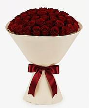 Букет 101 Бордовая роза Блэк Бакарра в Бурлацком
