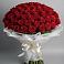 Букет 101 Красная роза Блэк Мэджик в Бурлацком