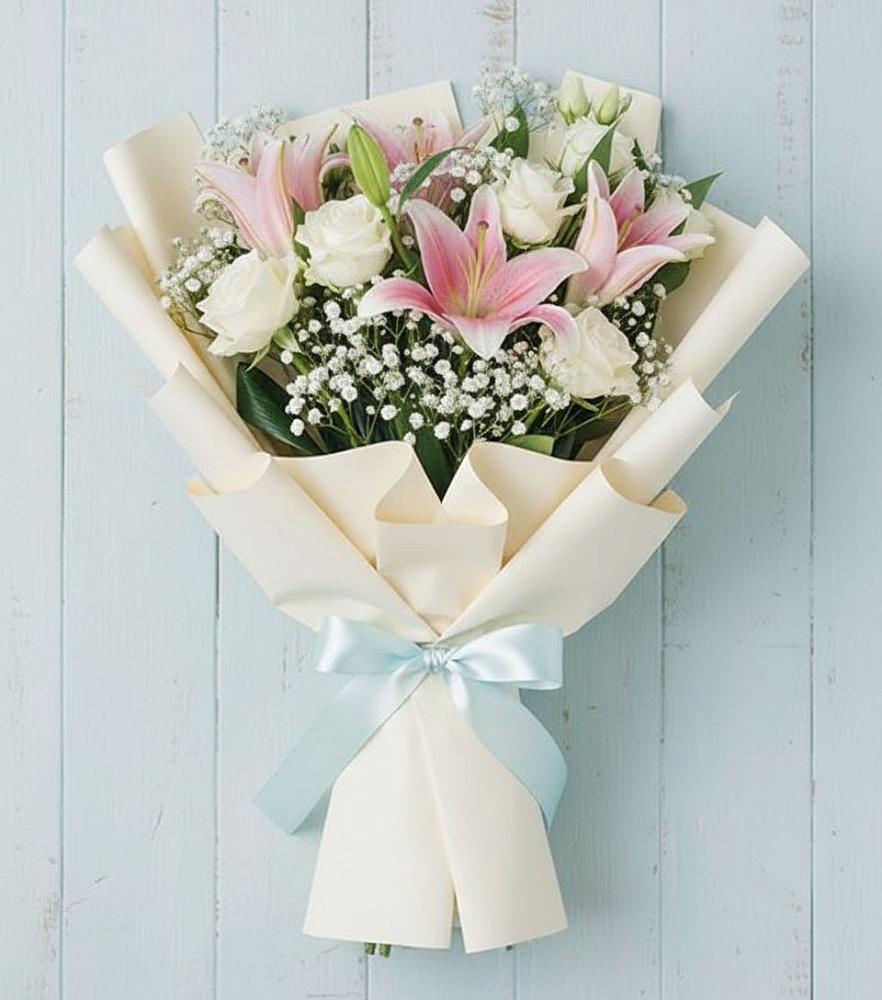 Букет цветов из: Лилии в Бурлацком