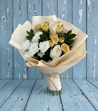 Букет цветов из:  Розы и Хризантемы в Бурлацком