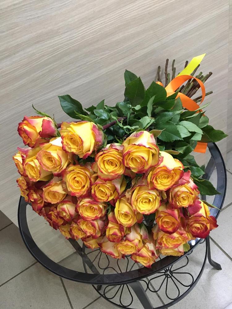 Букет Желтые розы в Бурлацком