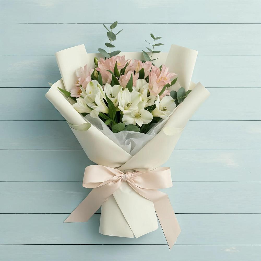 Букет цветов из: Альстромерии в Бурлацком