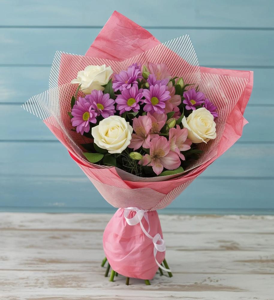 Букет цветов из: Герберы в Бурлацком