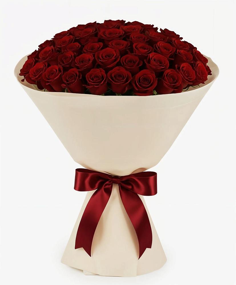 Букет 101 Бордовая роза Блэк Бакарра в Бурлацком