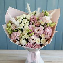 Букет цветов из:  Альстромерии и Розы в Бурлацком